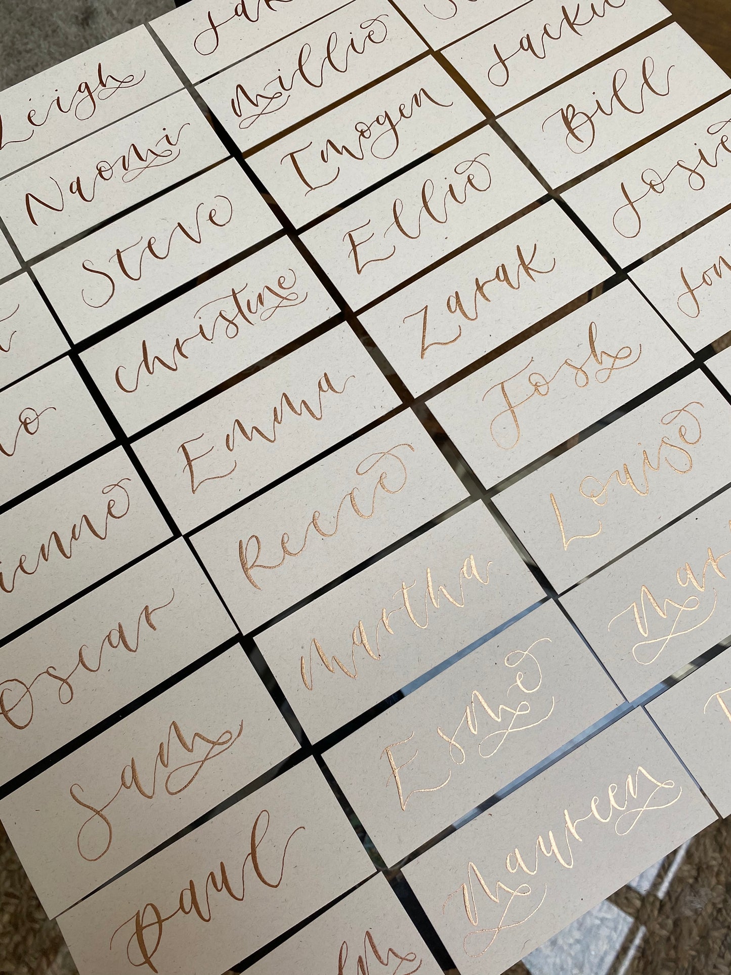 Recycled Eco Fleck Place Cards