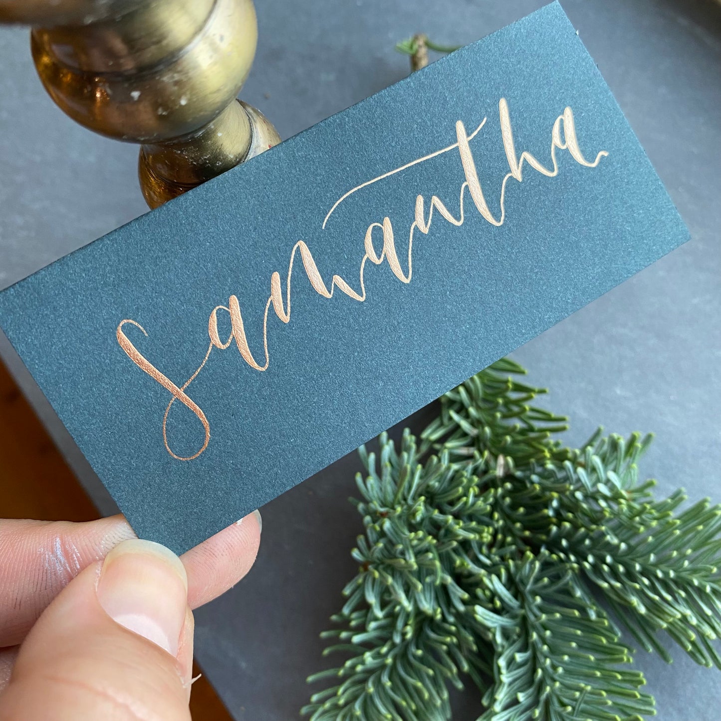 Pine Green Place Cards