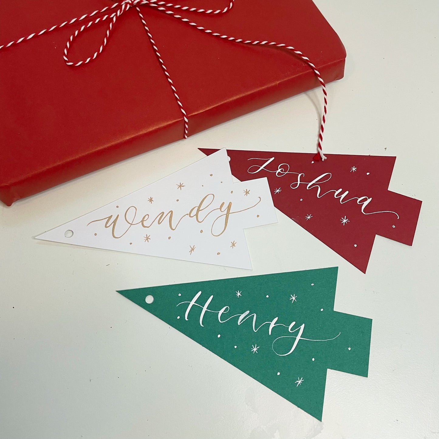 Personalised Christmas Tree Gift Tag