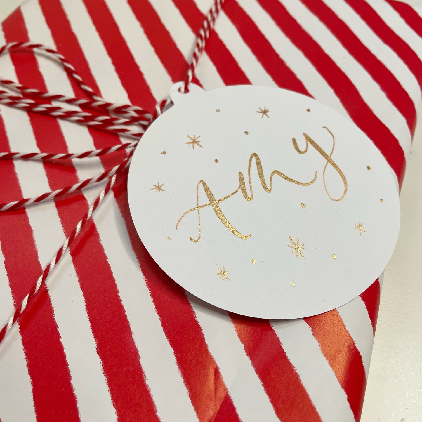 Personalised Bauble Gift Tag