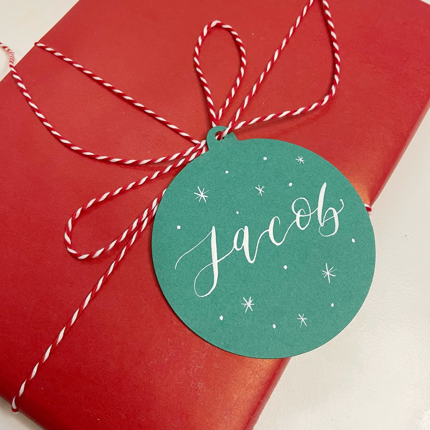 Personalised Bauble Gift Tag